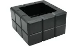Colibri Ashtray Heritage Cube Black photo 2