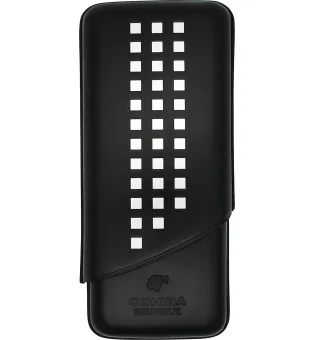 Cohiba Behike Triple Cigar Leather Case Black