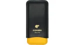 Cohiba Cigar Case Leather black, yellow and white