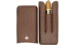 Montecristo Fleur de Lis Cigar Case Leather brown 3 pcs. photo 3
