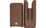 Montecristo Fleur de Lis Cigar Case Leather brown 3 pcs. photo 4