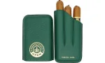Montecristo Open Cigar Case Leather Green 3 pcs. photo 3