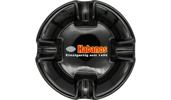 Habanos Ashtray Round black