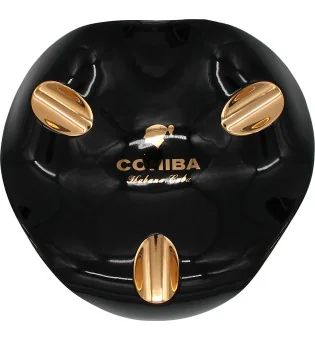 Cohiba Ashtray black and gold 3 Cigar Rests