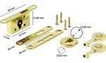 Humidor Swing bolt Lock Standard Set Gold photo 5
